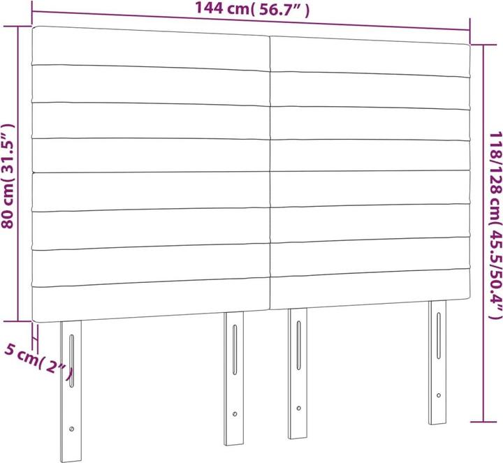 Actual product image VidaXL Daria (144 x 5 x 128 cm)