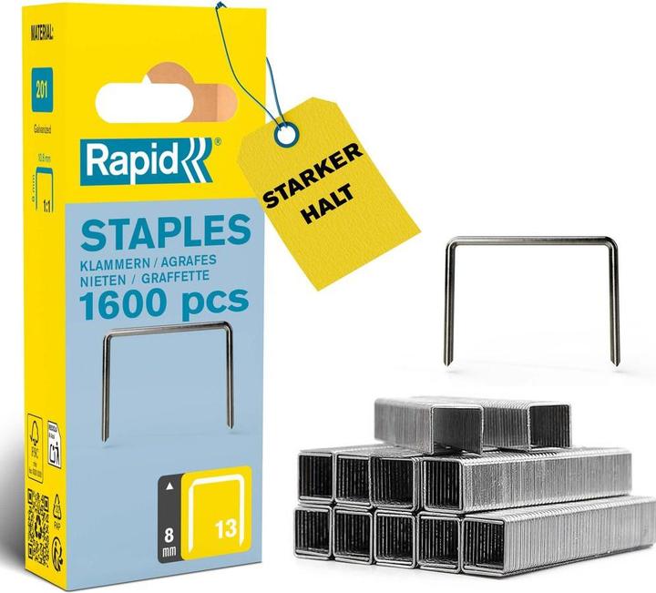 Immagine prodotto Rapid Tipo 13 Pinza per fili sottili da 8 mm (1600x)