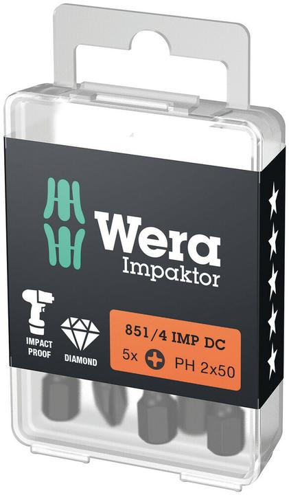 Produktbild Wera 851/4 IMP DC PH 2 x 50 mm DIY-Box (Kreuz Phillips PH)