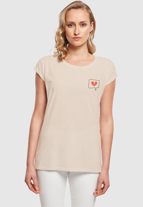 Produktbild Merchcode Ladies Heartbreak Extended Shoulder Tee - 111575 (L)