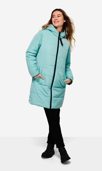 Produktbild Laurasøn Wende Long-Steppjacke, Kapuze, 2-Wege-Zipper, Daunenoptik-Wattierung, fällt kleiner aus (XL)