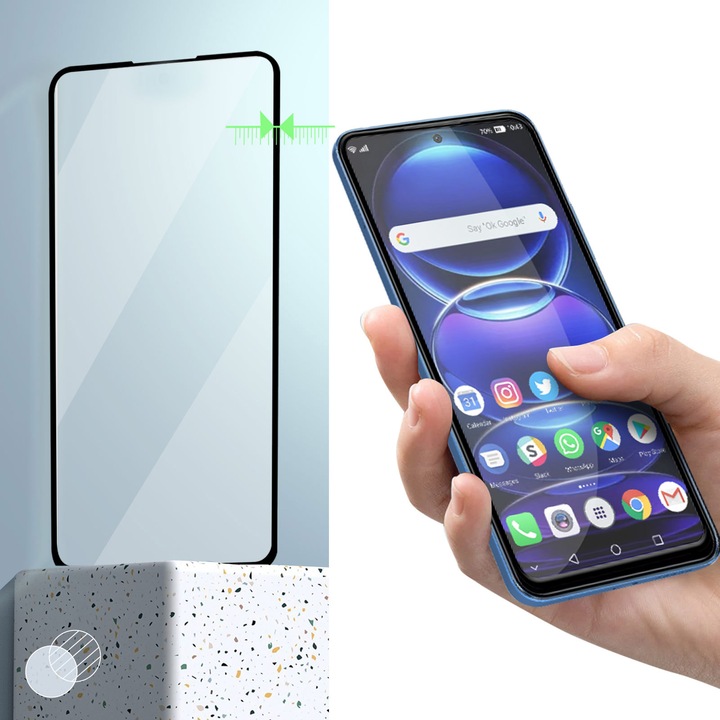 Produktbild Avizar 9H Härtegrad Glas-Displayschutzfolie (1 Stück, Xiaomi Poco X5)