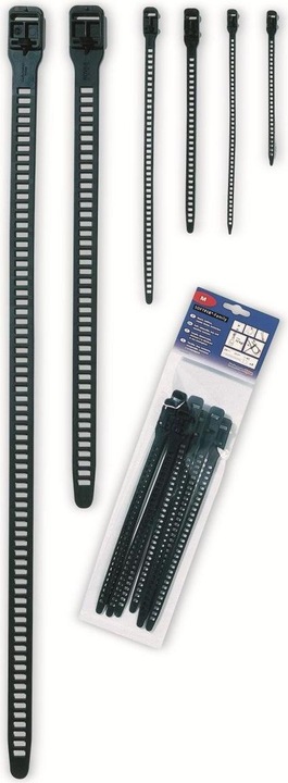 Produktbild HellermannTyton Hellermann Tyton SOFTFIX XXL Kabelbinder Thermoplastische Polyurethane (TPU) Schwarz 3 Stück(e) (Kunststoffkabelbinder, 880 mm, 3 Stk.)