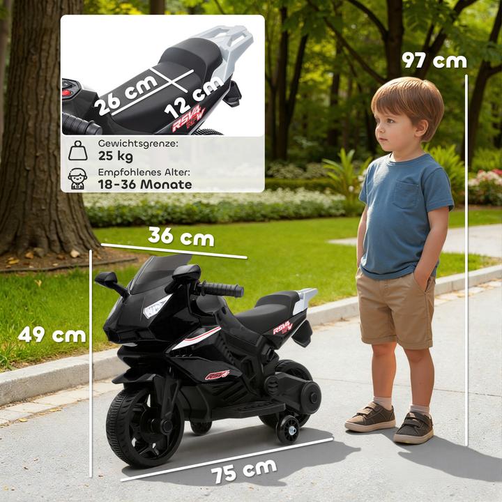 Image du produit Aiyaplay Kindermotorrad Kunststoff, Stahl Schwarz (6 V)