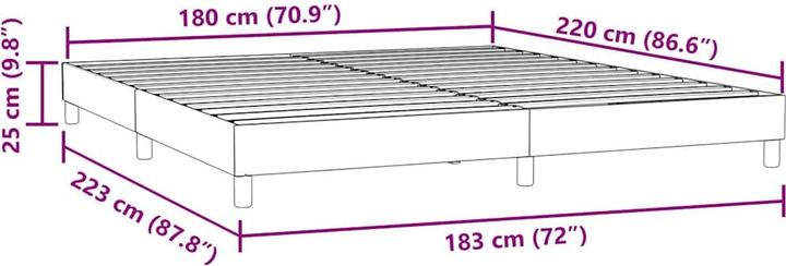 Produktbild vidaXL Boxspringbett (180 x 220 cm)