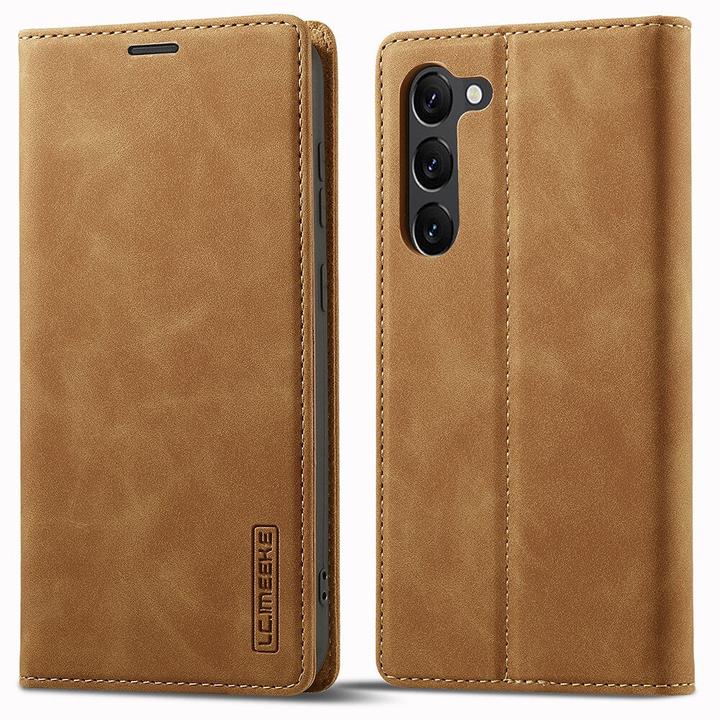 Actual product image Cover-Discount Galaxy S23 - Stand Flip Case Cover brown (Samsung Galaxy S23)