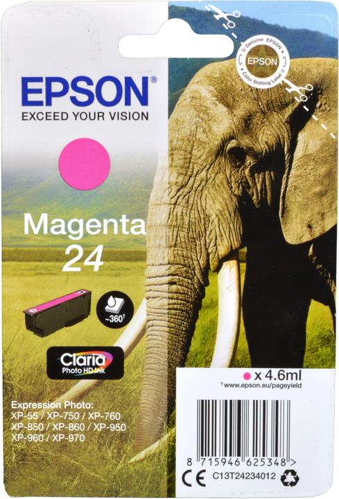 Actual product image Epson 24 Claria Photo HD (M)