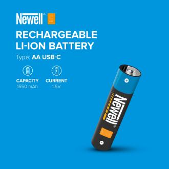 Produktbild Newell AA USB-C 1550 mAh Akku, 2 Stk. Blase (2 Stk., AA, 1550 mAh)