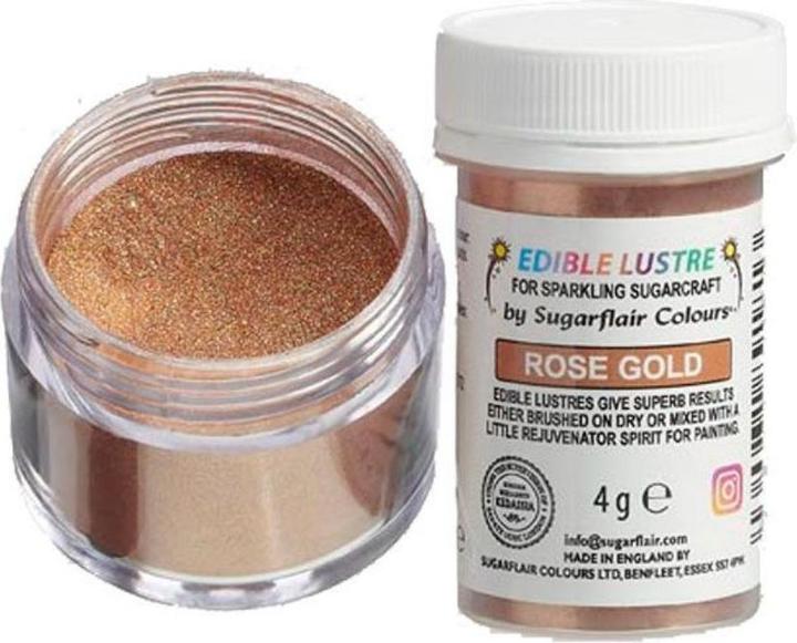 Produktbild Sugarflair Oberflächenfarbstoff - Rose Gold (4gr) (1 x)