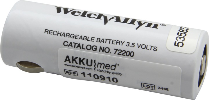 Image du produit Welch Allyn Batterie NC originale 72200 (1 pcs, 350 mAh, Batterie)