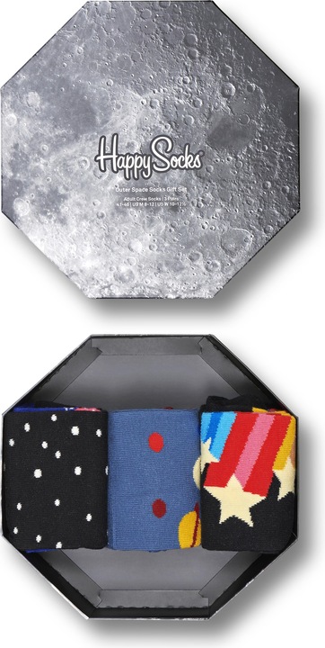 Actual product image Happy Socks Outer Space Gift Set (pack of 3, 41 - 46)
