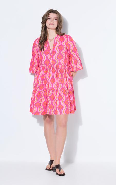 Image du produit Studio Untold Robe courte évasée, imprimé, volants (50, 52)