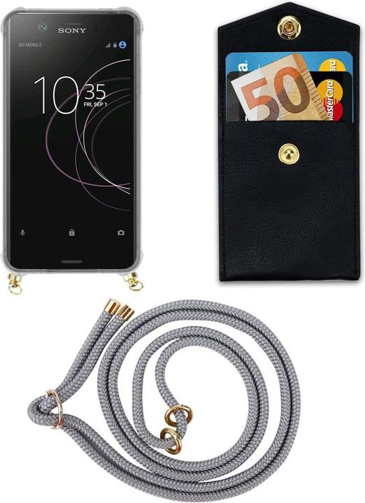Actual product image Cadorabo Necklace Case TPU Handy Kette GOLD