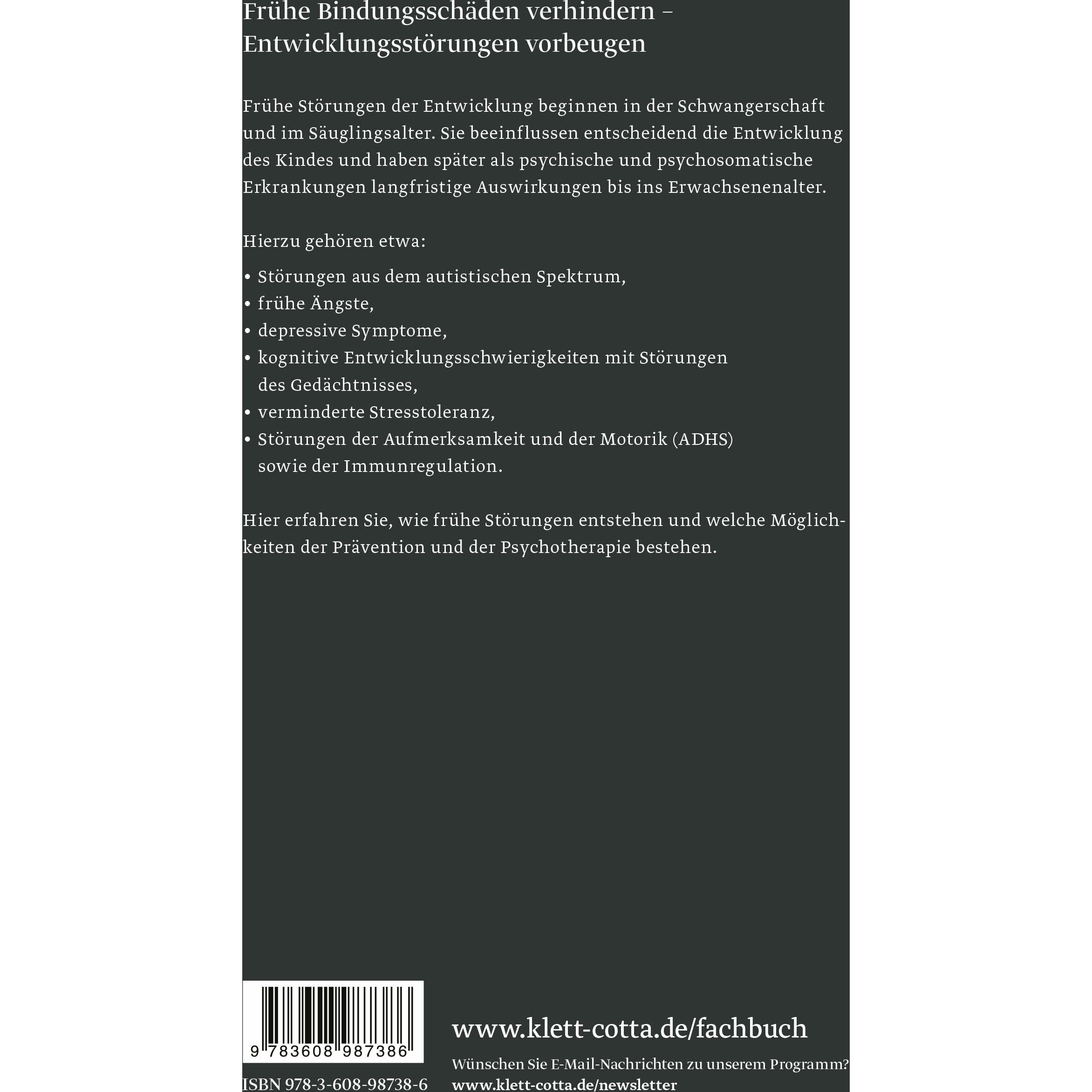Thumbnail - Bindung und frühe Störungen der Entwicklung, Fachbücher von Karl Heinz Brisch