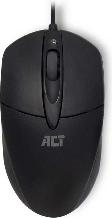Immagine prodotto ACT Mouse ottico cablato, cavo USB, 1000 dpi, nero (Cablato)