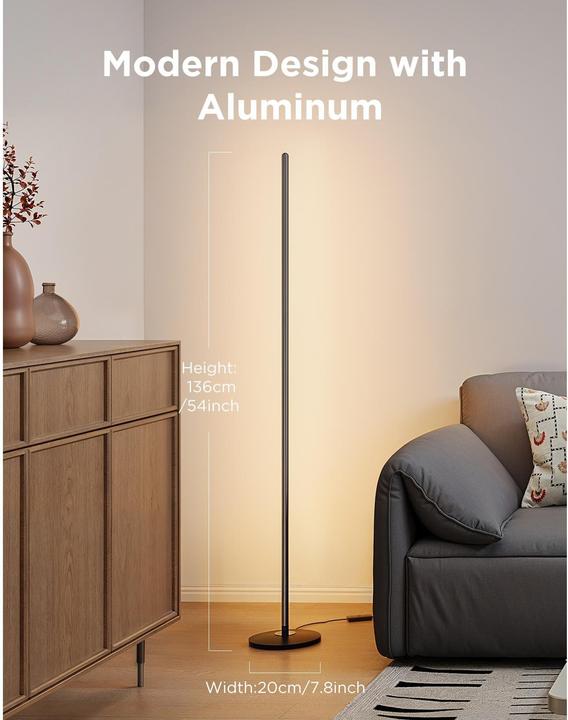 Produktbild Govee RGBICW Floor Lamp With Matter, H8076C13 (2200 lm)