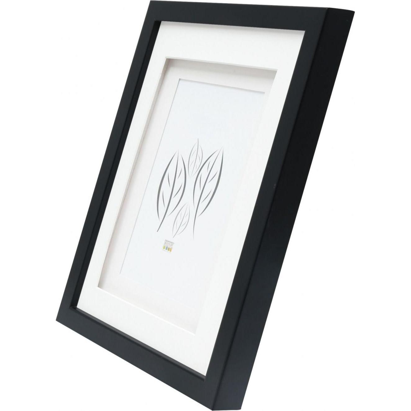Thumbnail - Deknudt, Bilderrahmen, S65KK2 schwarz 15x20 Holz doppeltes Passepartout (15 x 20 cm)