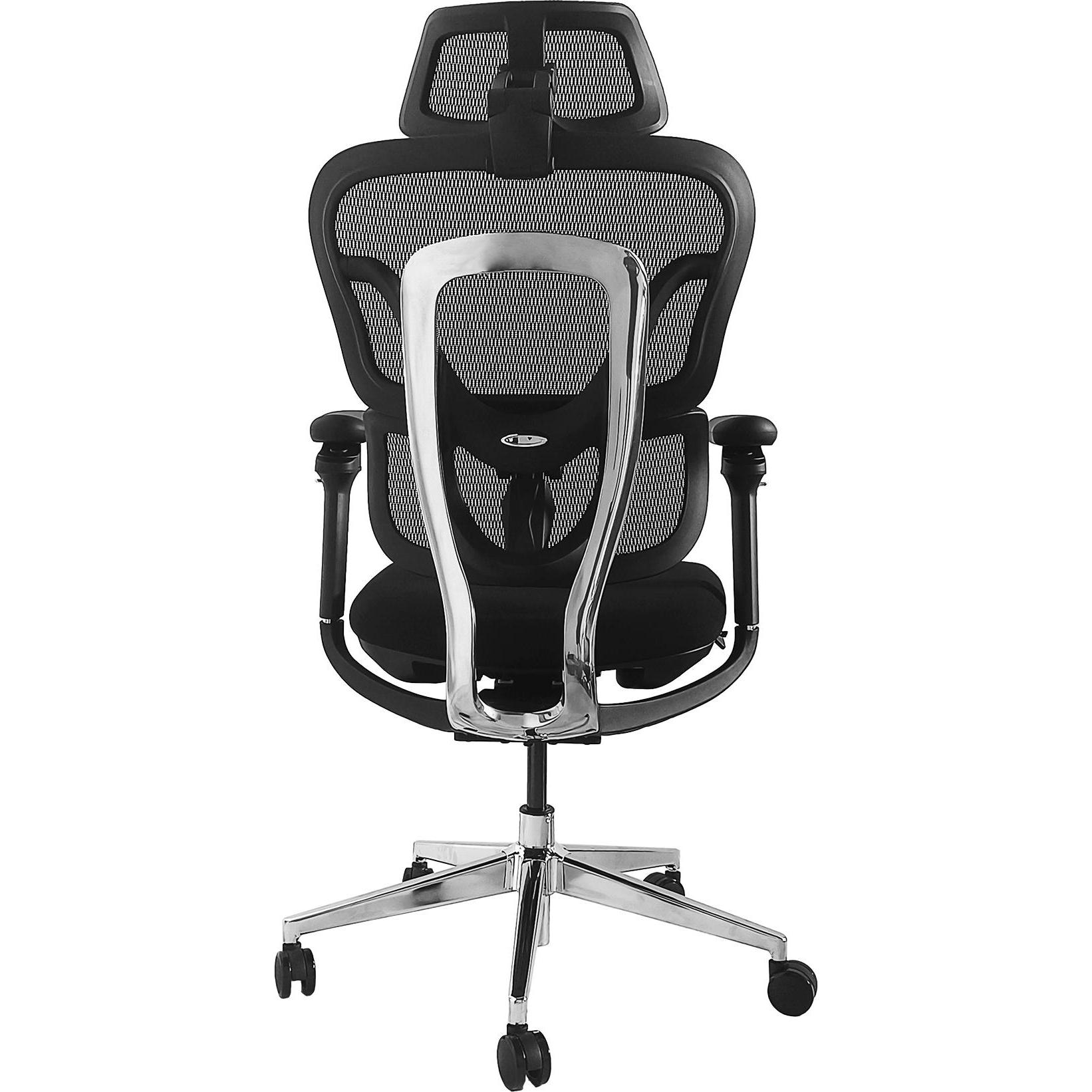 equip, Bürostuhl, Ergonomischer Bürostuhl mit Kopf und Armstützen sw