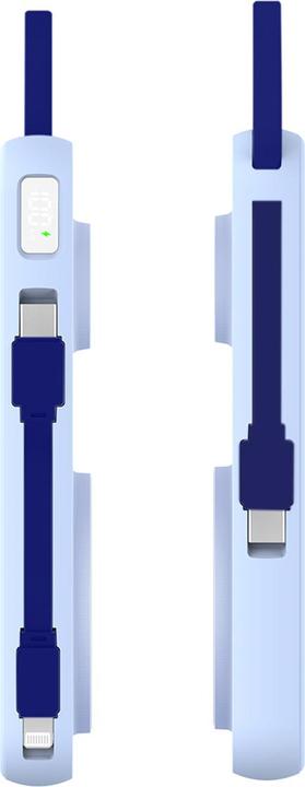 Produktbild 3MK Powerbank PastelUp 10,000mAh 22.5W z Magsafe + ładowanie Apple Watch niebieski (10000 mAh, 22.50 W, 37 Wh)