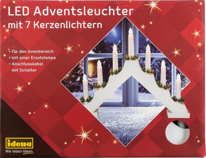 Actual product image Idena Advent chandelier LED decorative light white (55 cm, 1 x)