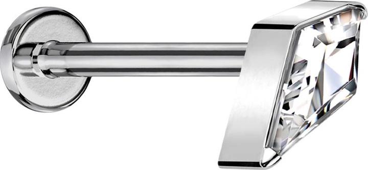 Image du produit Star Piercing Micro Threadless Labret silber Diamant silber mit Kristall silber (sans laiton, Titane)