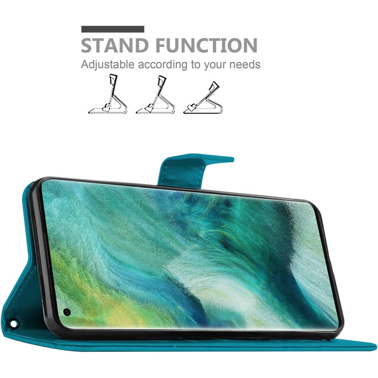 Thumbnail - Cadorabo Hülle für Motorola MOTO G7 POWER mit Blumen Muster (Motorola Moto G7 Power), Smartphone Hülle, Violett