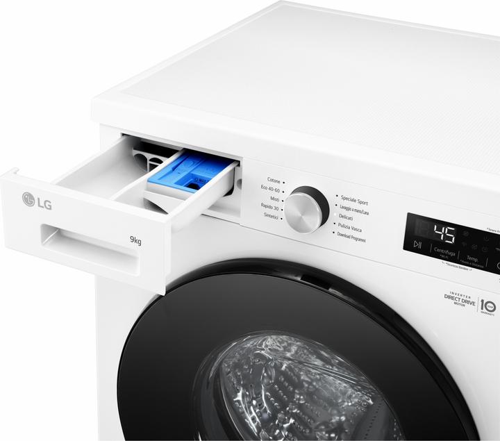 Produktbild LG F4NX1009NWB Waschmaschine 9 kg Klasse A (9 kg, Links)