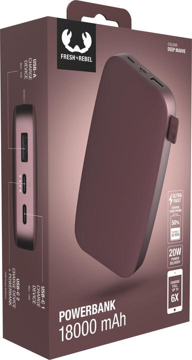 Image du produit Fresh'N Rebel Powerbank (18000 mAh, 20 W, 66.60 Wh)