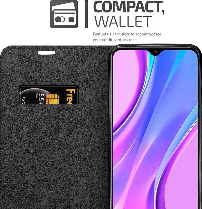 Actual product image Cadorabo Book Invisible Magnet Cover (Xiaomi Redmi 9)