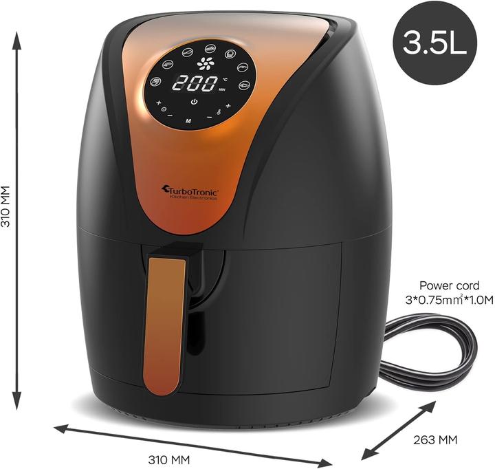 Produktbild TurboTronic By Z-Line Digitale Heissluftfritteuse in Schwarz