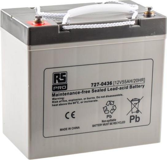 Produktbild RS PRO Blei-Säure Akku AGM 12V 55Ah (12 V)