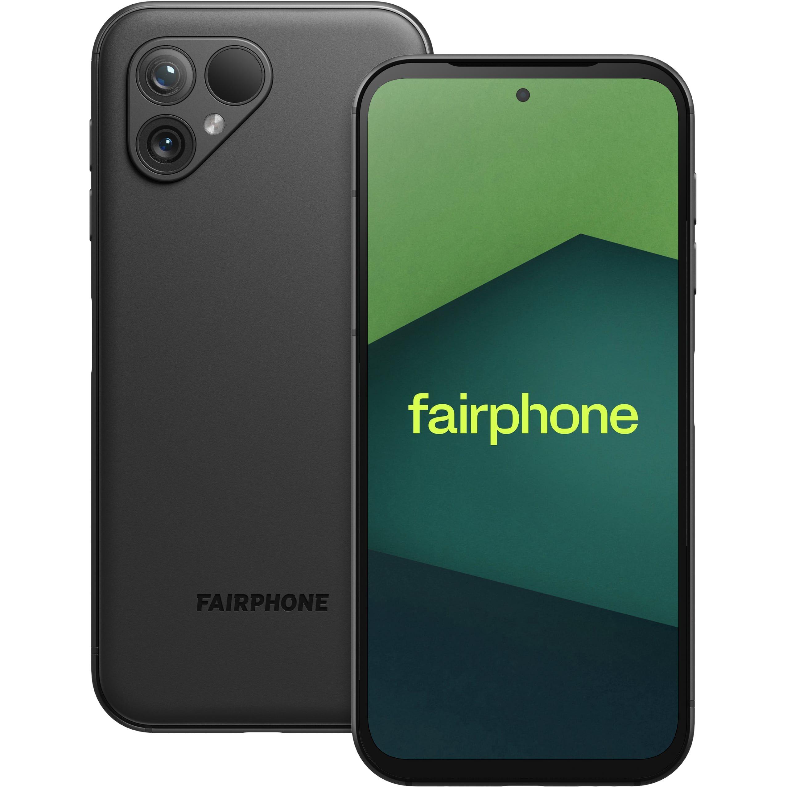 Fairphone 5 (128 GB, Mattschwarz, 6.46", SIM + eSIM, 50 Mpx, 5G), Smartphone, Schwarz