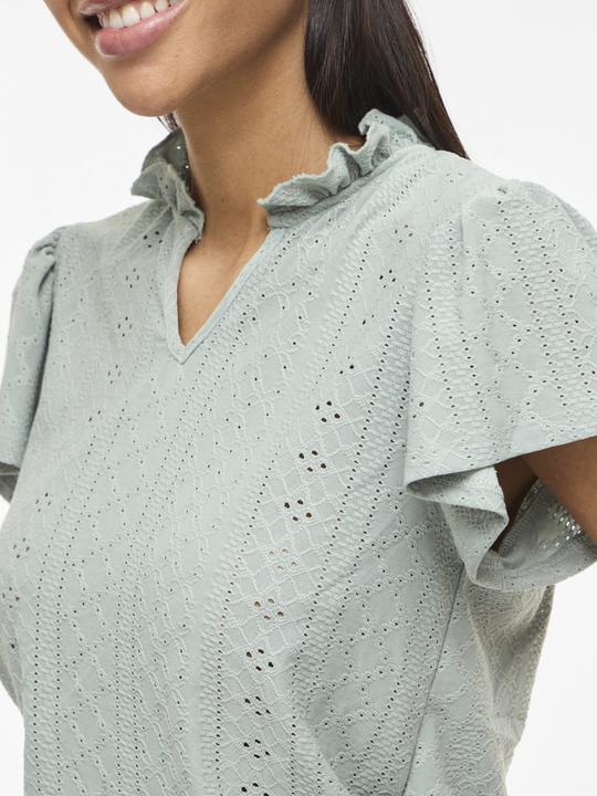 Immagine prodotto Vila VIPOINTA V-Ausschnitt Oberteil mit kurzen Ärmeln (S)