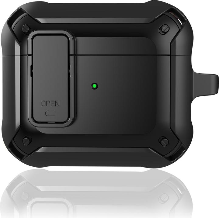 Produktbild 4smarts Transportcase Rugged AirPods 3rd Gen. Schwarz (Ladecase Hülle)