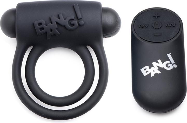 XR Brands Silicone Cock Ring & Bullet with Remote Control (7.70 cm)
