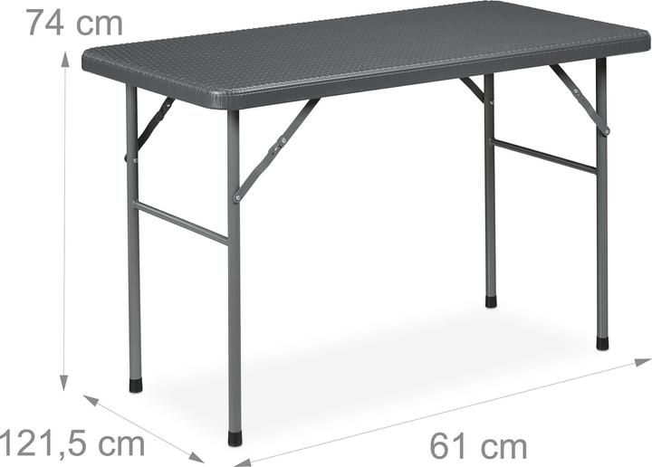 Actual product image Relaxdays Garden table (121.50 x 61 x 74 cm)