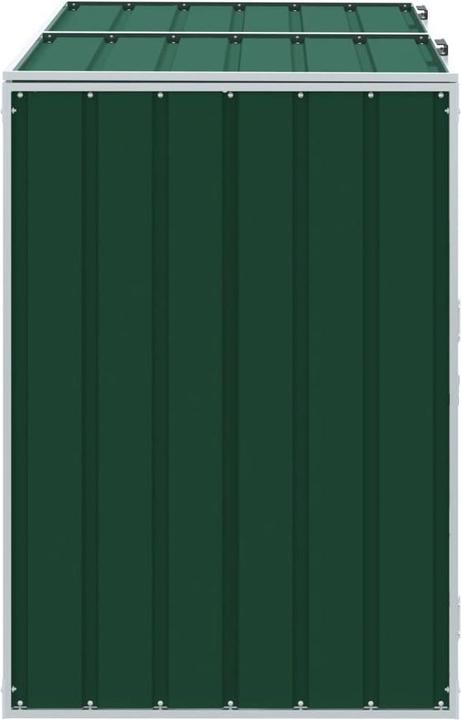 Immagine prodotto vidaXL Cassonetto per rifiuti da 2 tonnellate verde 144x81x113 cm acciaio