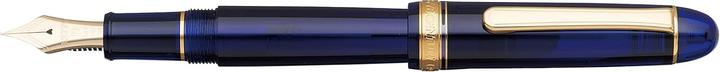 Actual product image Platinum Century Gold Trim Chartres Blue Fountain Pen (1x)