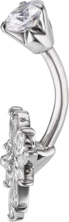 Image du produit Bijouteria Piercing nombril (Zircone, Acier chirurgical 316L)