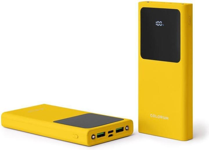 Actual product image Forever COLORUM Power bank 10 000 mAh CPB10-05 xYellow (10000 mAh, 22.50 W, 37 Wh)
