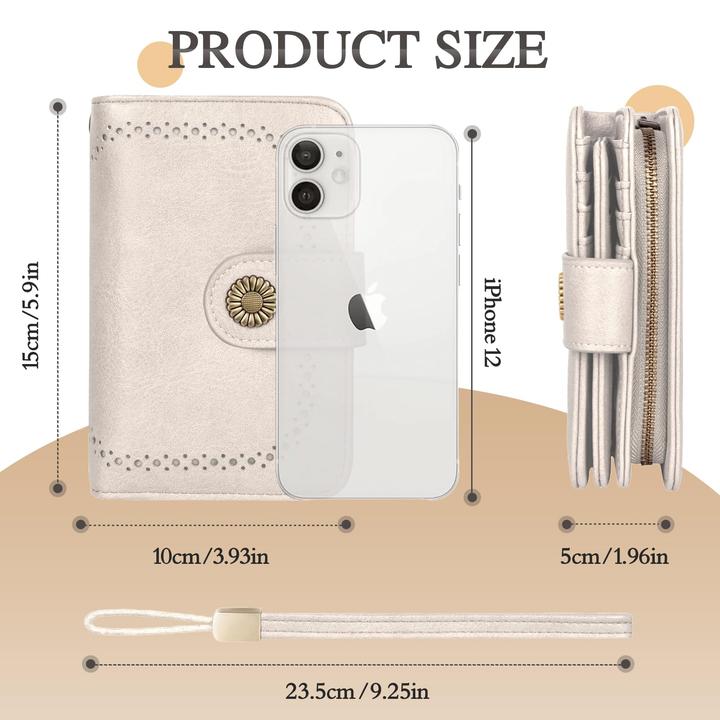 Produktbild Only-Bags.Store Brieftasche Grosse Kapazität PU-Leder Vintage Brieftasche