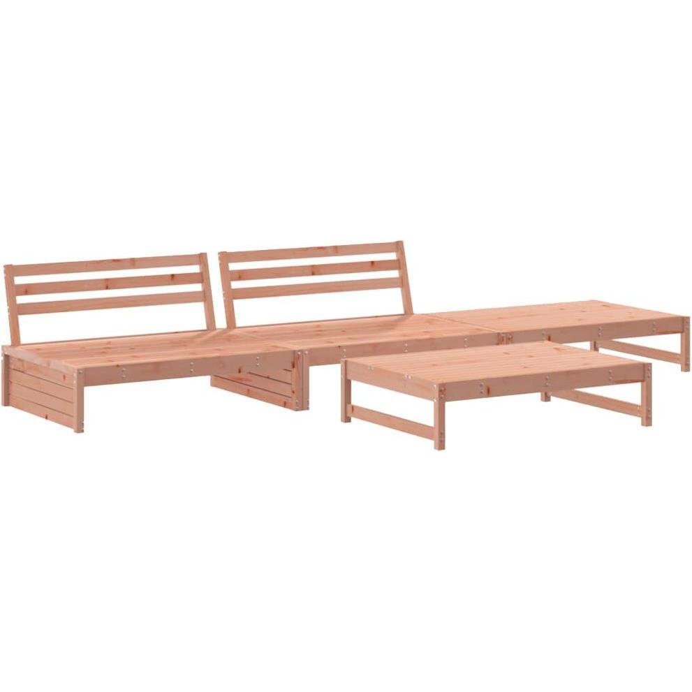 VidaXL, Gartenlounge, 4-tlg. Garten-Lounge-Set Massivholz Douglasie,Material