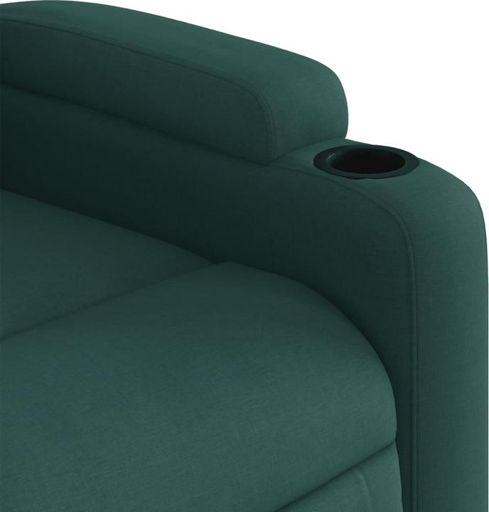 Image du produit vidaXL Fauteuil de massage Fauteuil de relaxation électrique Vert foncé Tissu