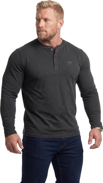 Produktbild Men+ Henley, Basic, Langarm, Rundhals (6XL)