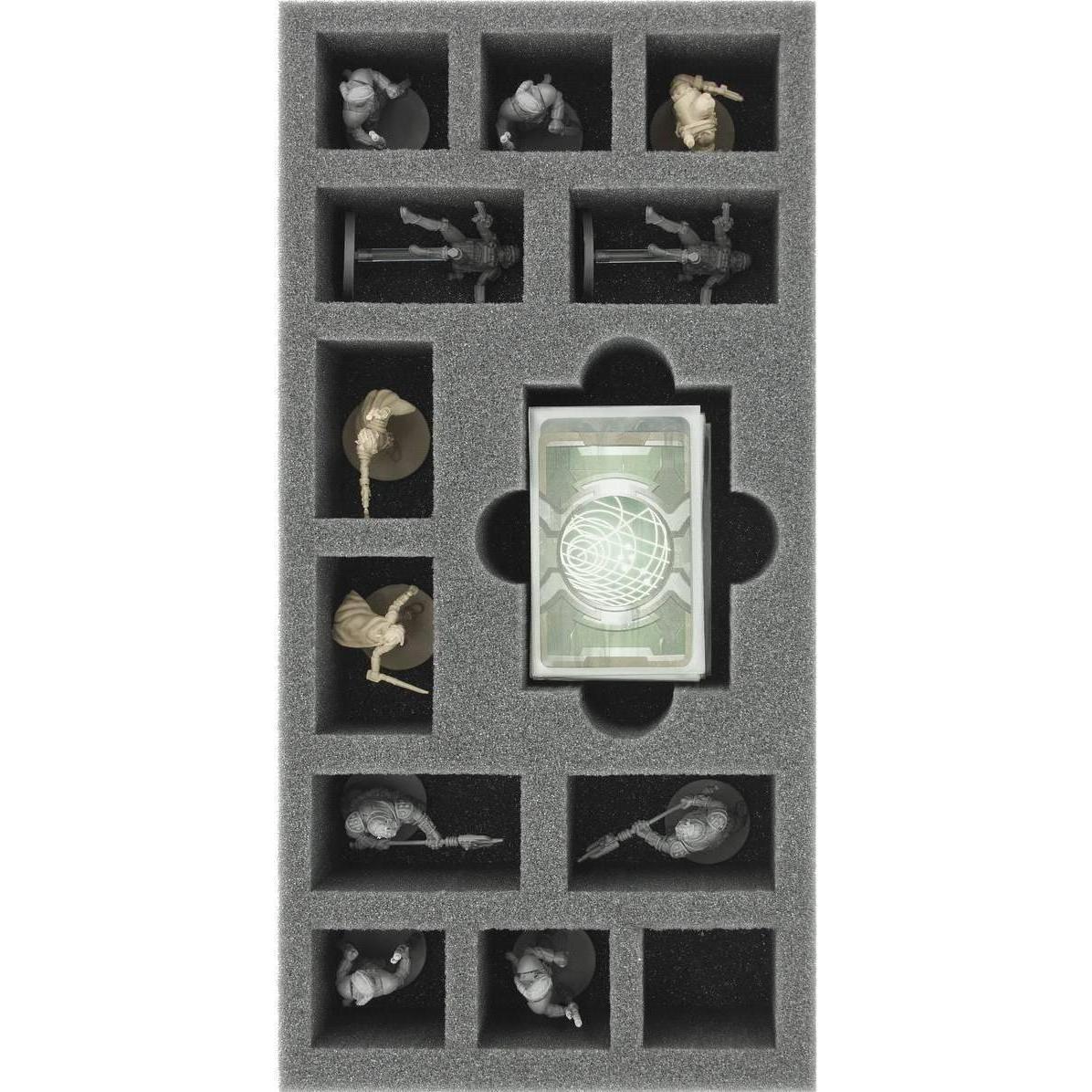 Feldherr BEJH055BO - Inserto in schiuma da 285 mm x 142,5 mm x 55 mm per Imperial Assault: Jab (Schiuma solida)