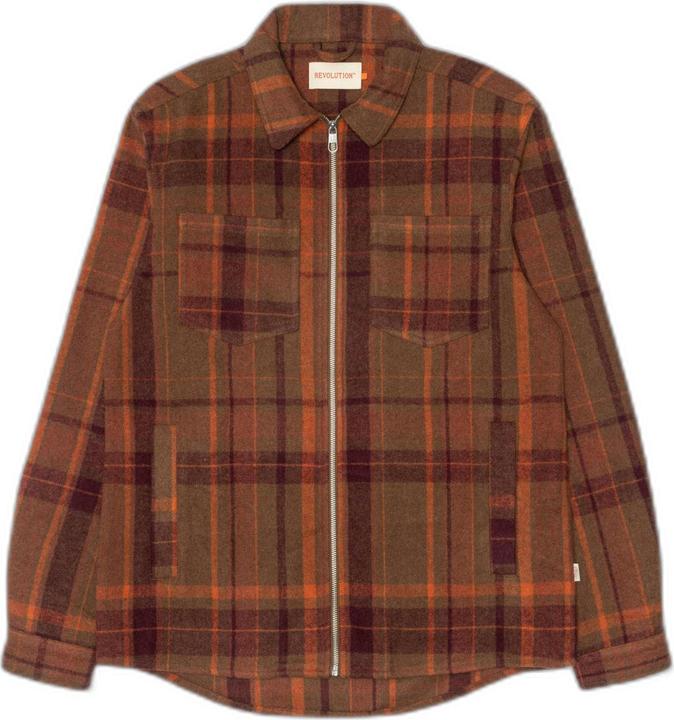 Actual product image Revolution Check overshirt with zipper (S)