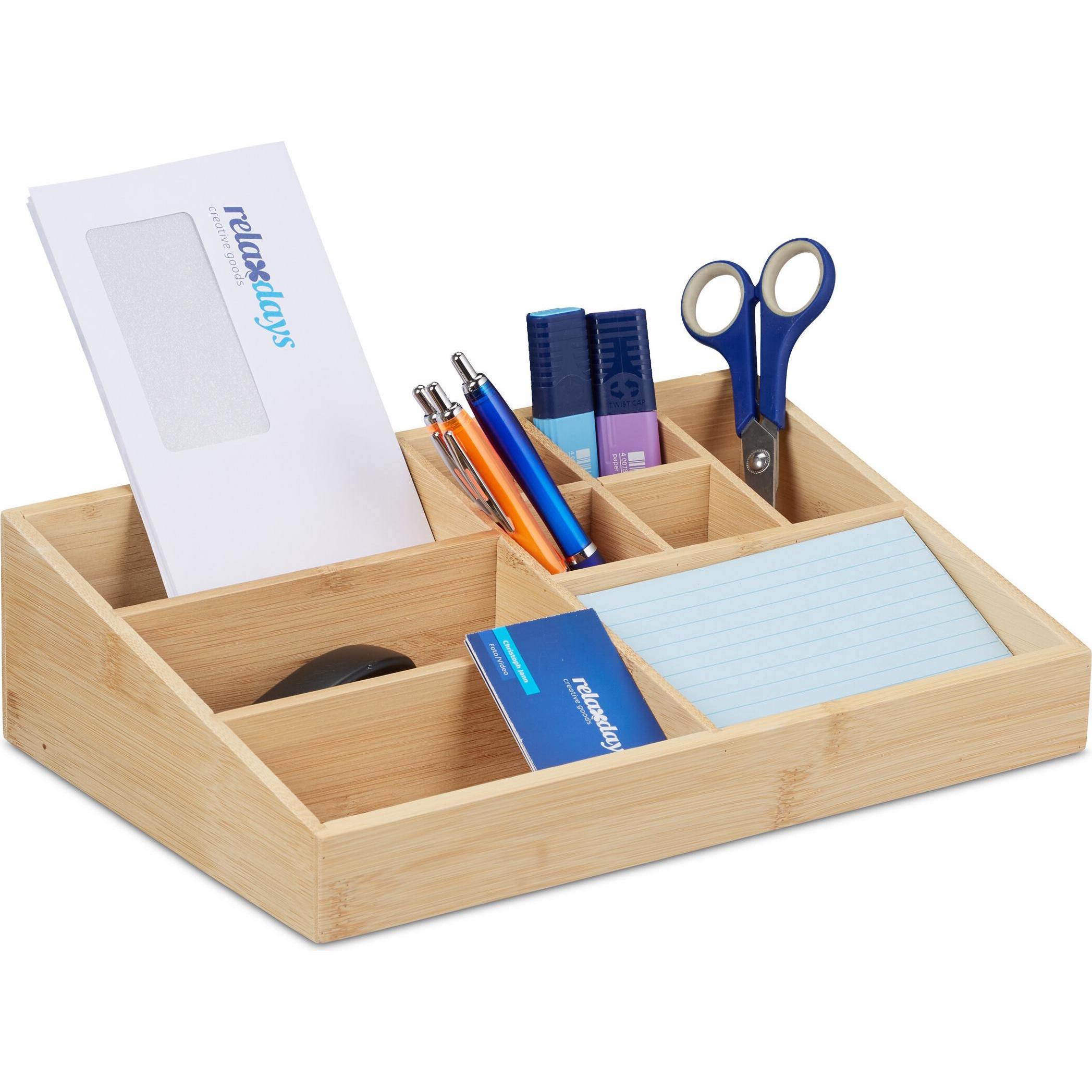 Relaxdays, Schreibtisch Accessoire, Schreibtisch-Organizer