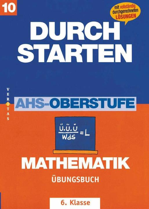 Produktbild Durchstarten Mathematik AHS. 10. SJ. Übungsbuch (Deutsch, Mone Denninger)