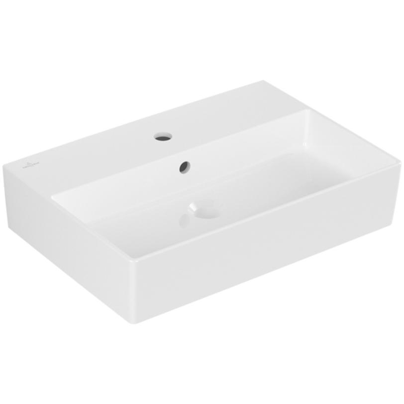Thumbnail - Villeroy & Boch, Waschbecken, V&B Waschtisch MEMENTO 2.0 600x420mm m ÜL f 3-Loch-Armatur we C+ (420 mm, 600 mm)