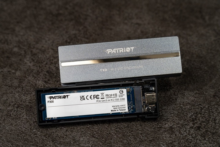 Image du produit Patriot TXD externí box USB 3.2 M.2 Gen2 NVMe SSD (M.2 2242, M.2 2230, M.2 2280, M.2 2260)